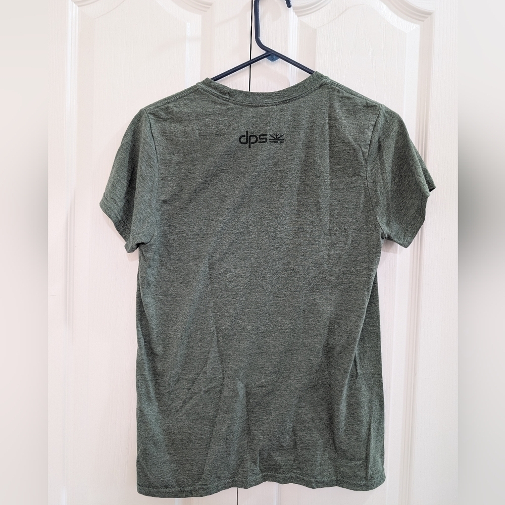 DPS Green Vintage Logo Graphic Short Sleeve T-shirt - Picture 2 of 5